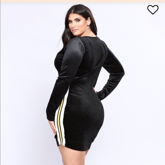 BLACK VELVET MINI DRESS | SIZE 3X - Picture 5 of 5